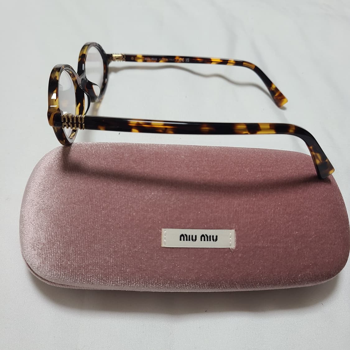 미우미우 리가드 선글라스 블루 렌즈 허니 톨토이즈쉘 아세테이트 얼터너티브 상품이미지8