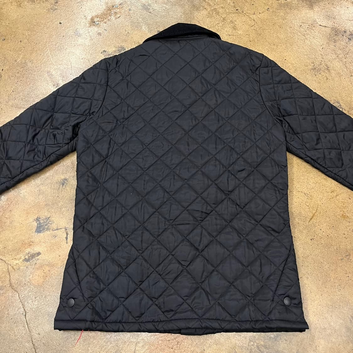 [정품/S] 바버 블랙 퀼팅 자켓 b16 상품이미지4