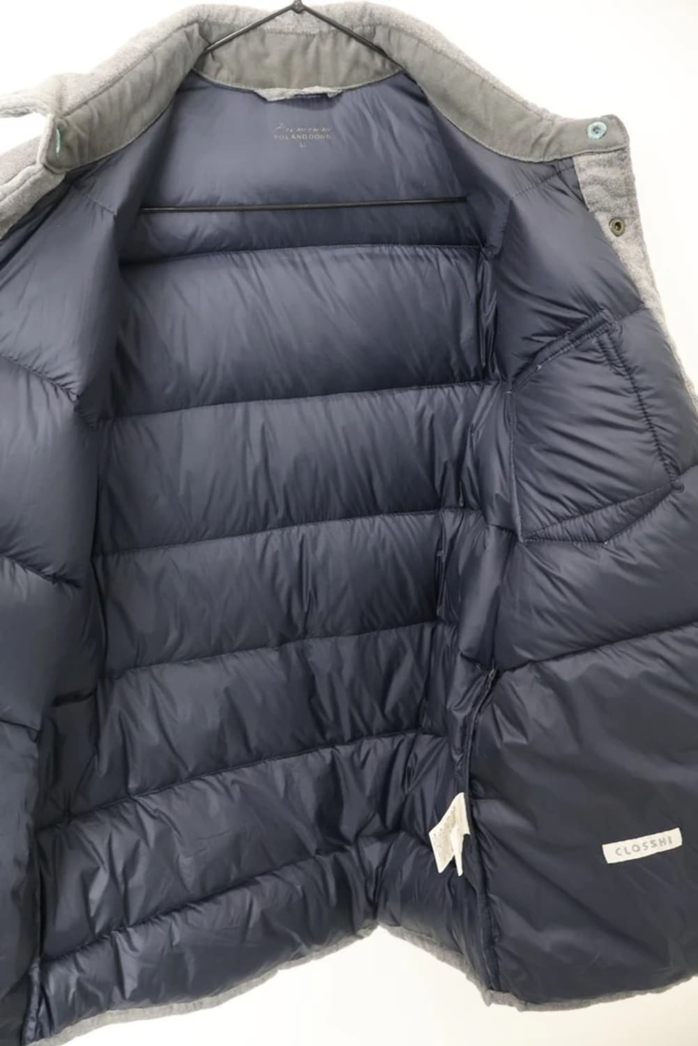 CLOSSHI Harris Tweed Pocket Quilted Down 상품이미지5