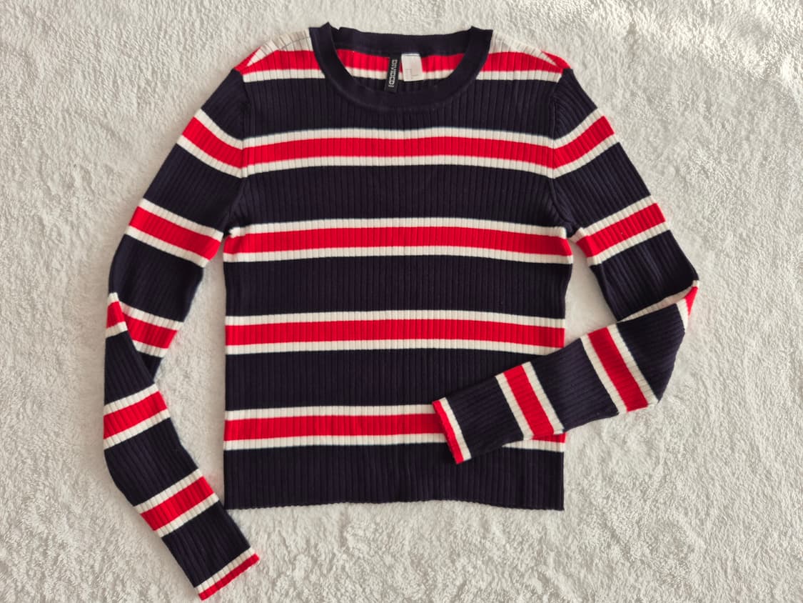 H&M 단가라 니트 상품이미지1