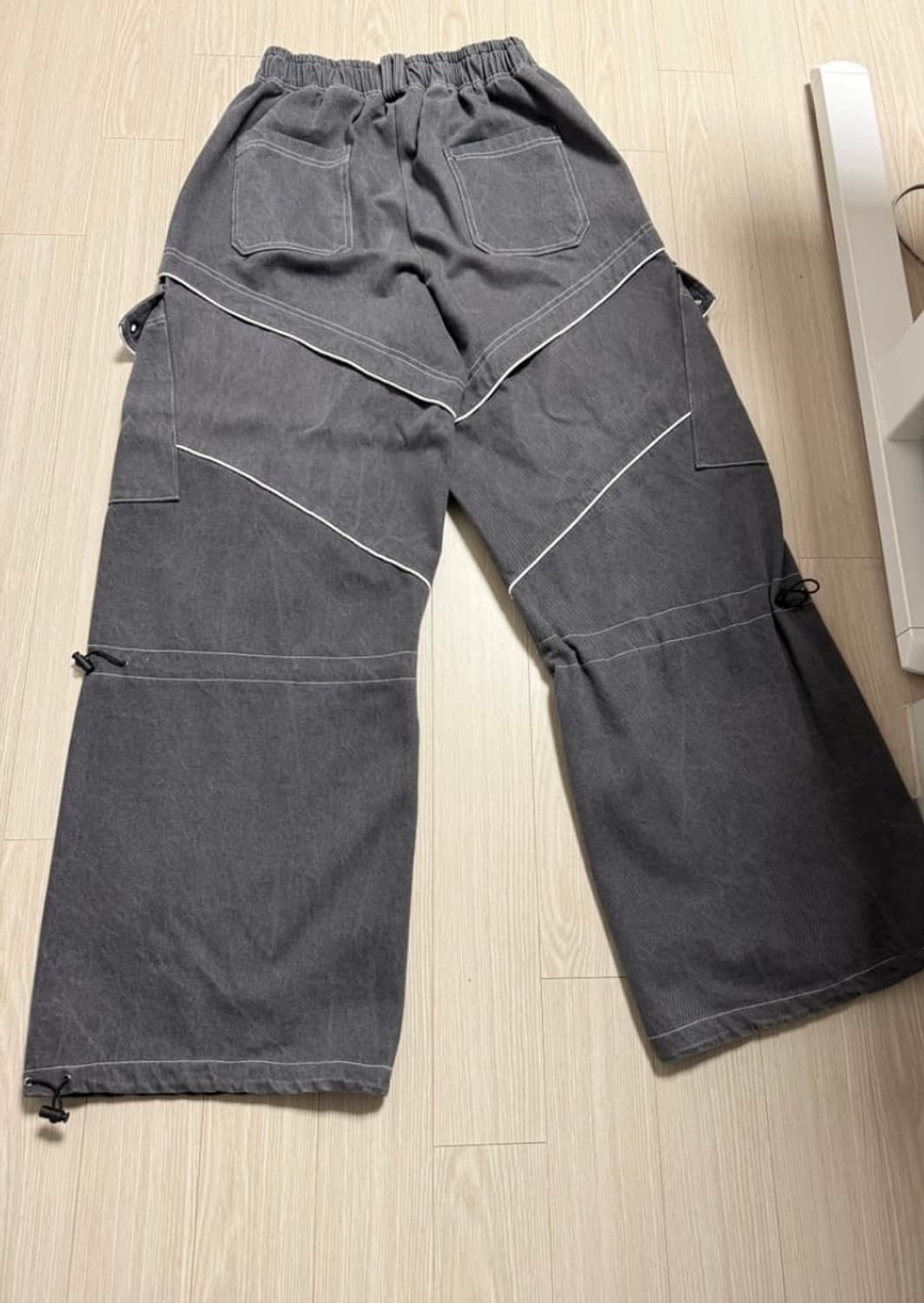 알에스에스씨 KNEE STRING 카고 데님 팬츠 >환불 가능 상품이미지3