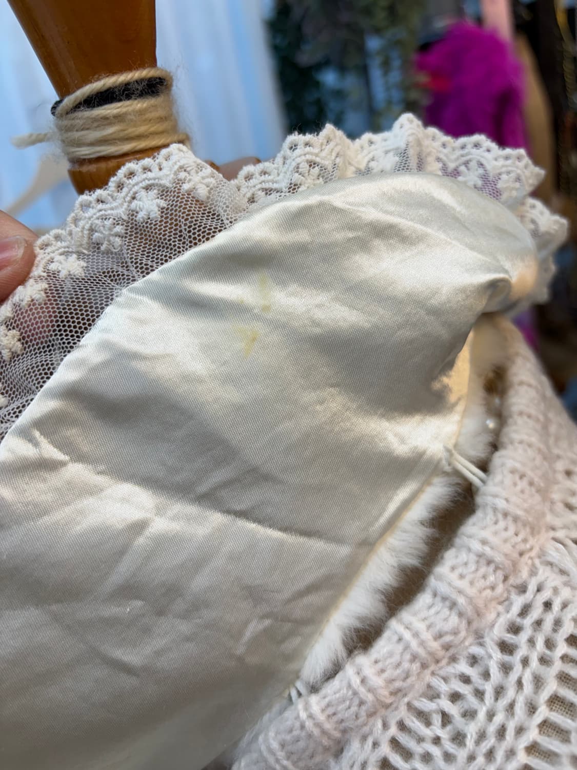 엑시즈팜 퍼 니트 롱가디건 상품이미지4