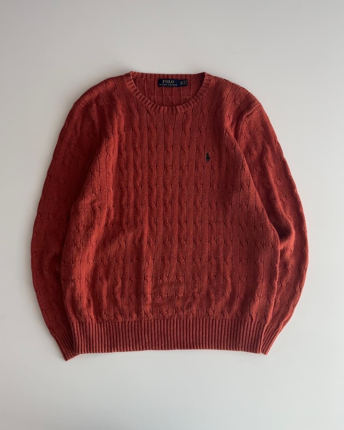 폴로 랄프로렌 케이블 꽈배기 실크 니트 XL 상품이미지1