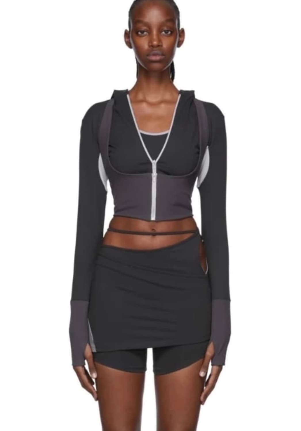 혜인서 레이어드 집업탑 1사이즈 상품이미지1