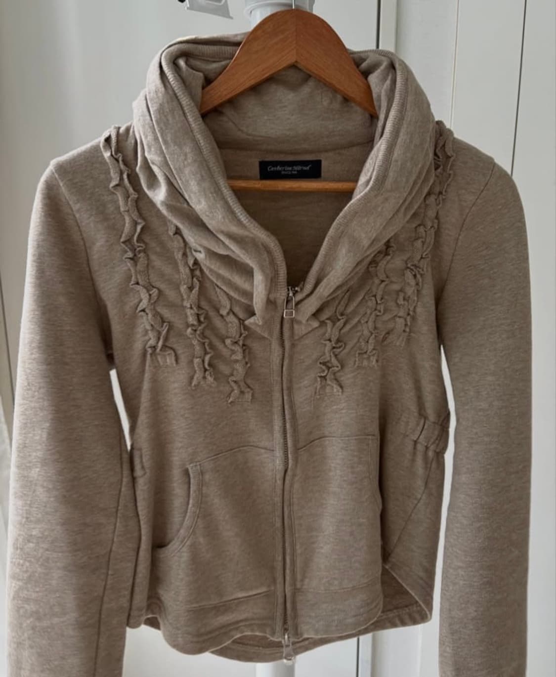 Ruffle Hoodie Zip-Up 상품이미지2