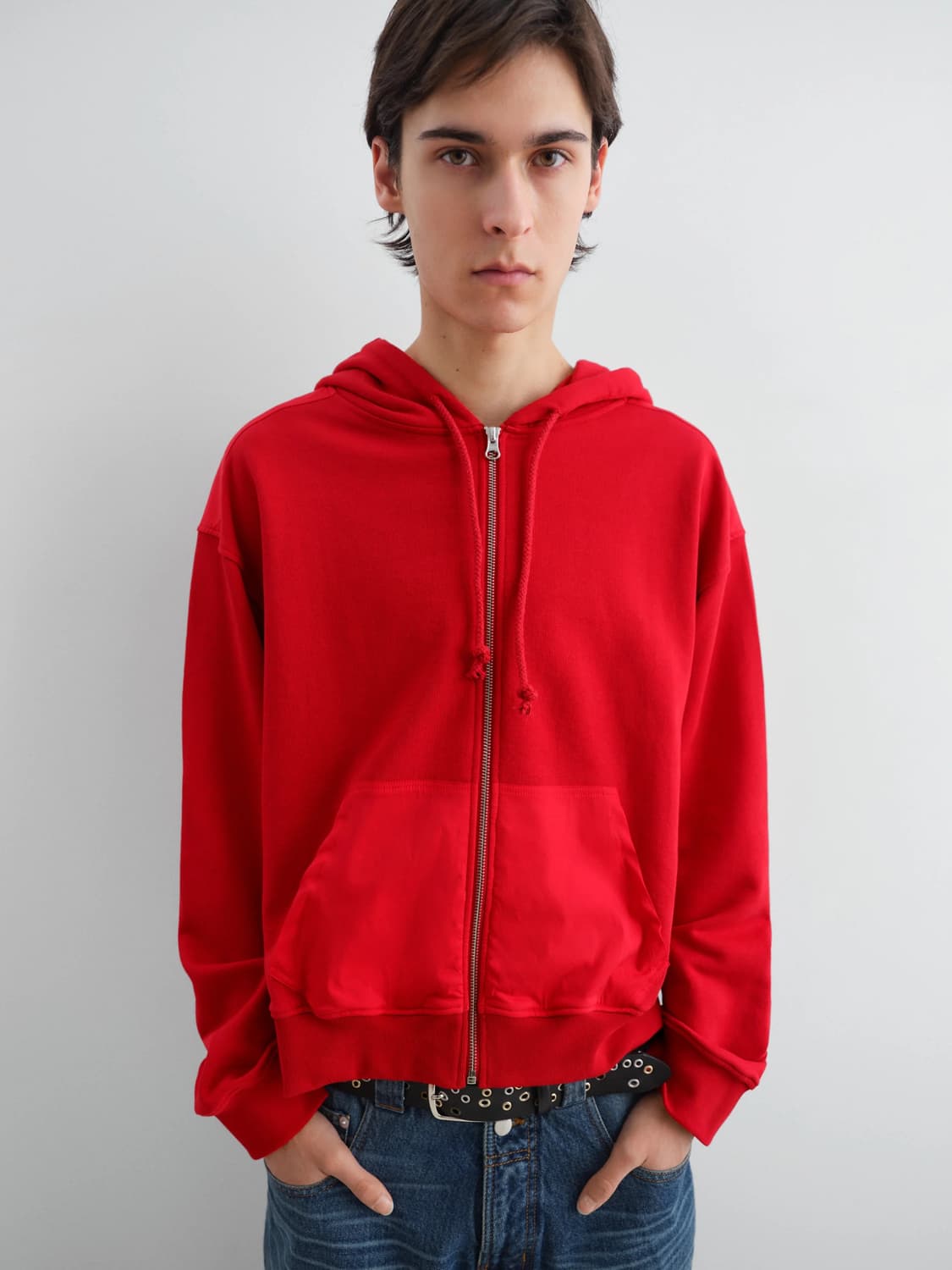 (XS,S,M,L) 기마구아스 Dylan 후드 집업/레드 상품이미지2