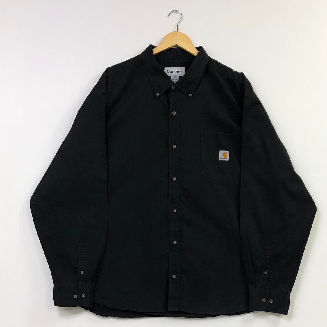 Xxl 칼하트 블랙 워크 빅셔츠 상품이미지2