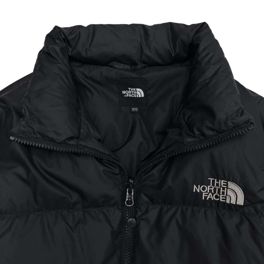 노스페이스 로고 블랙 패딩 105 상품이미지6