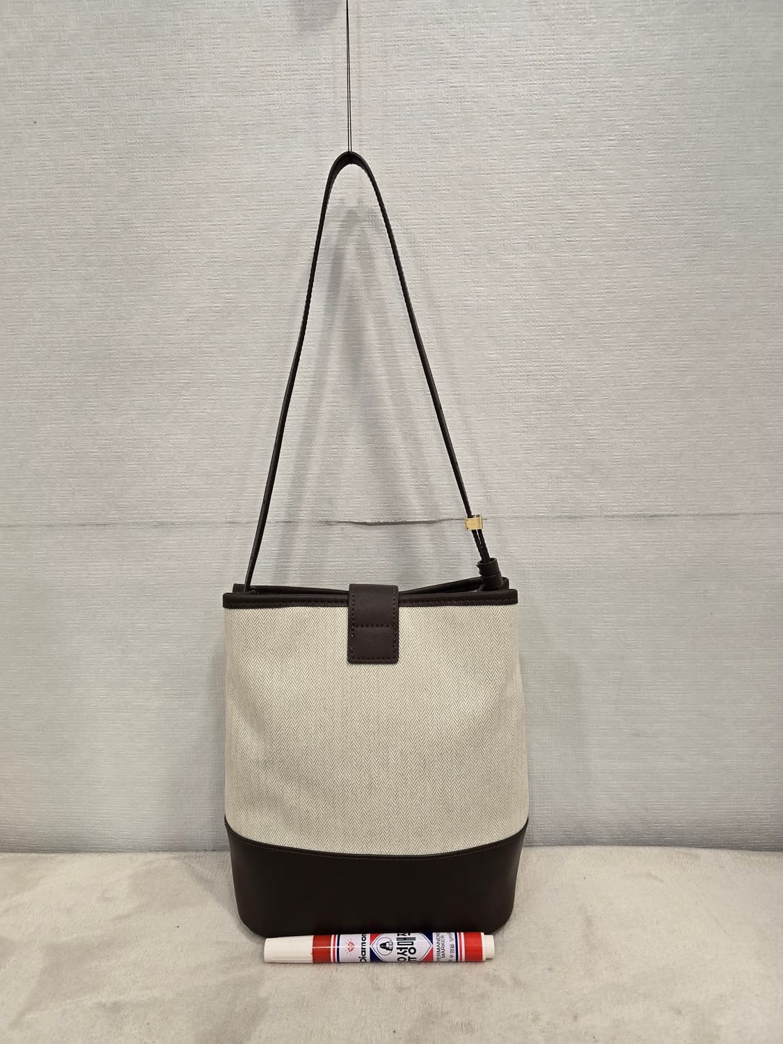 드파운드 타운백 아이보리 캔버스 숄더백 상품이미지2