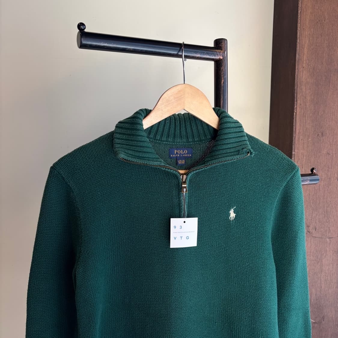 16118 - 폴로 랄프로렌 그린 반집업 니트 상품이미지1