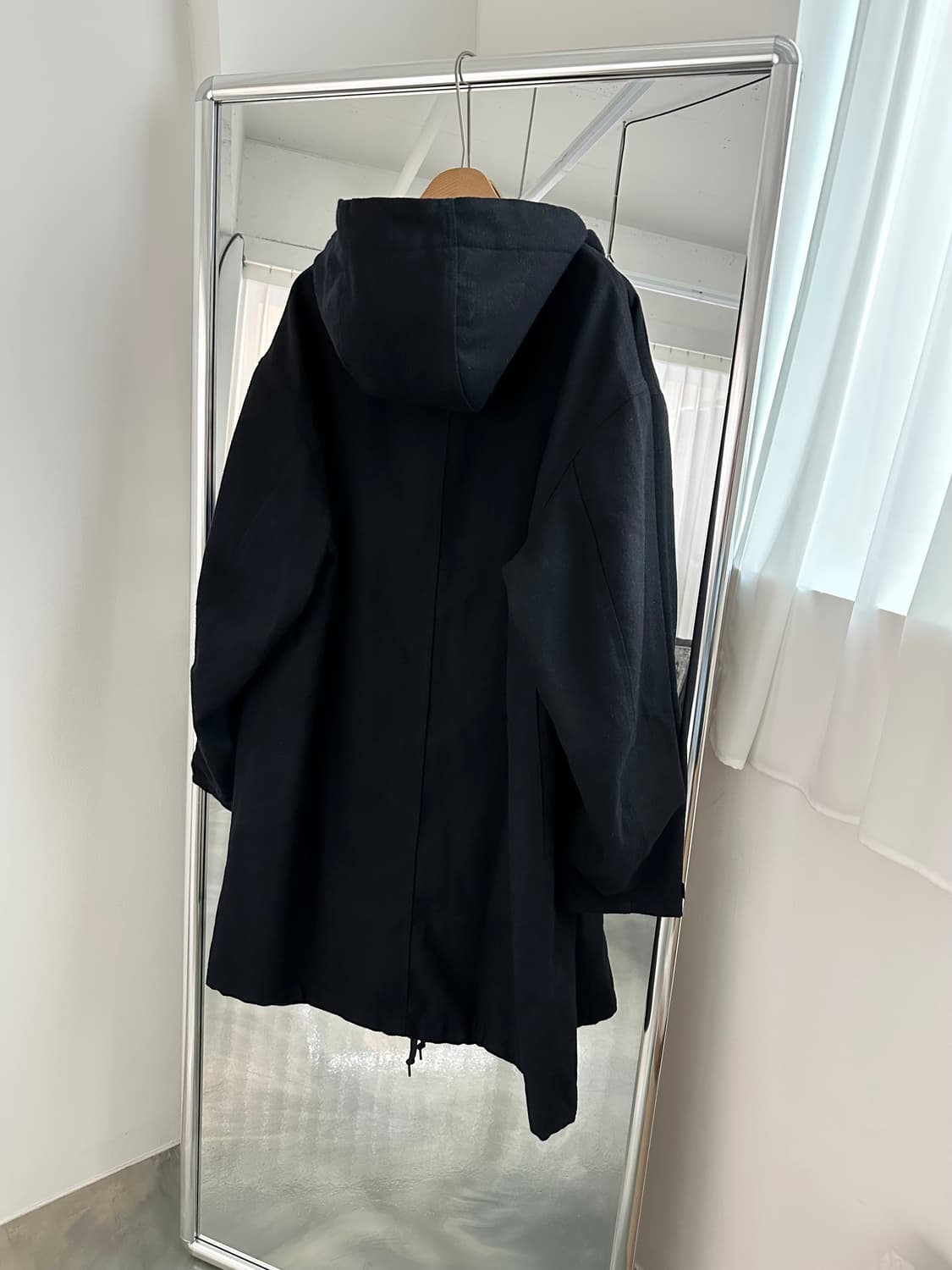 BeAMS 빔즈 울 모즈 코트 M-51 M-65 후드 다크 네이비 L 상품이미지2