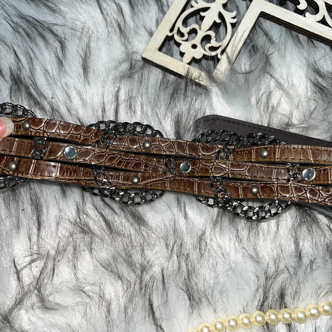 빈티지 브라운 파에톤 링 벨트 상품이미지4