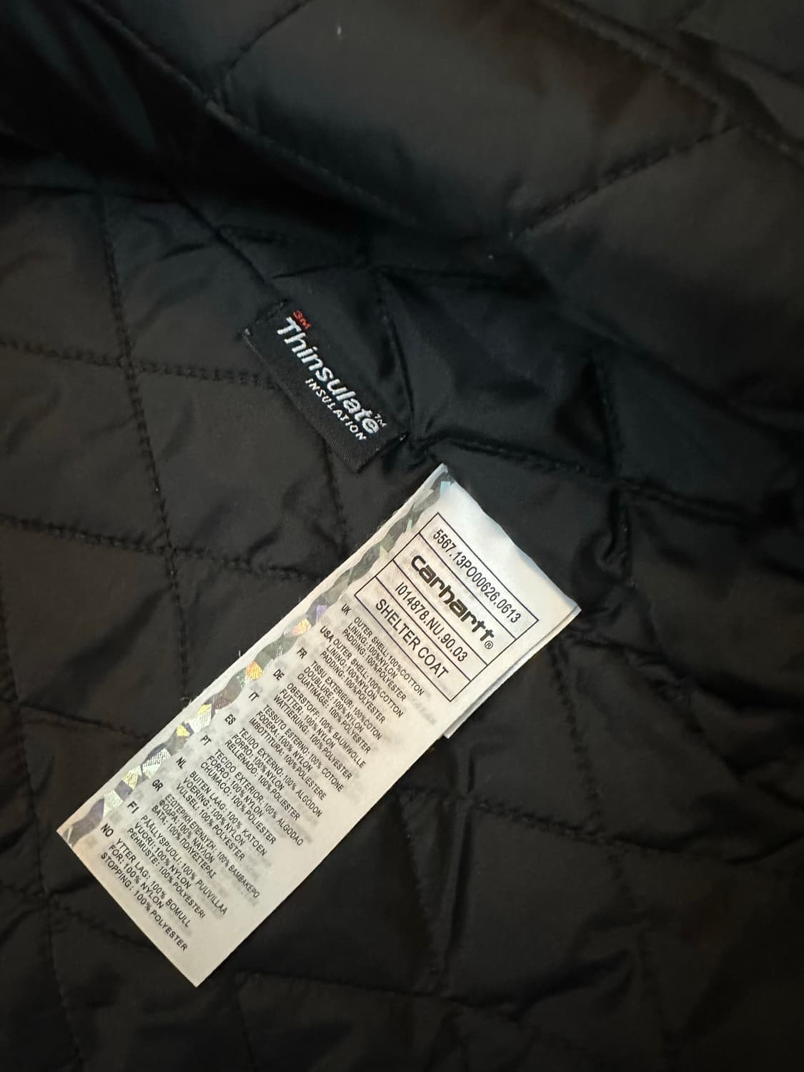 칼하트 쉘터 코트 M 버건디(95-100) 상품이미지9