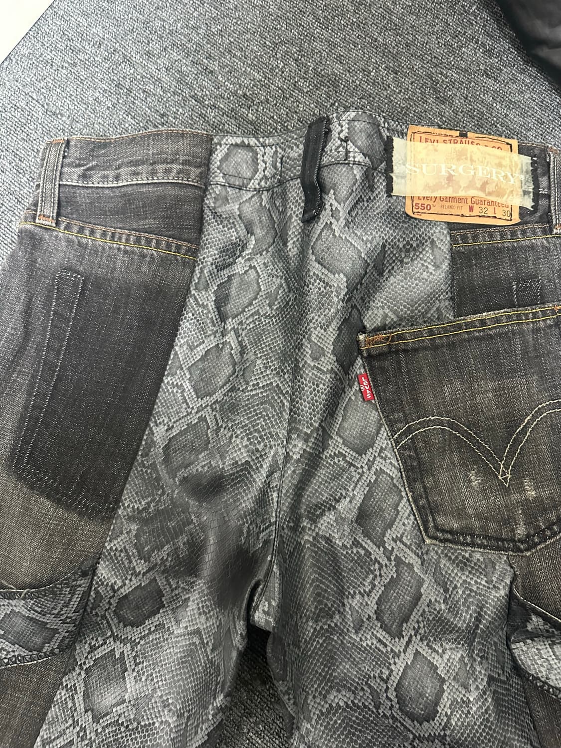 [한정판/온리원] SURGERY 초기 리메이크 뱀피 커스텀 제작상품 상품이미지4