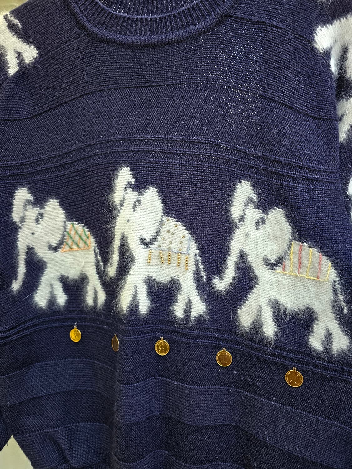 앙고라 코끼리 코인 니트 상품이미지4