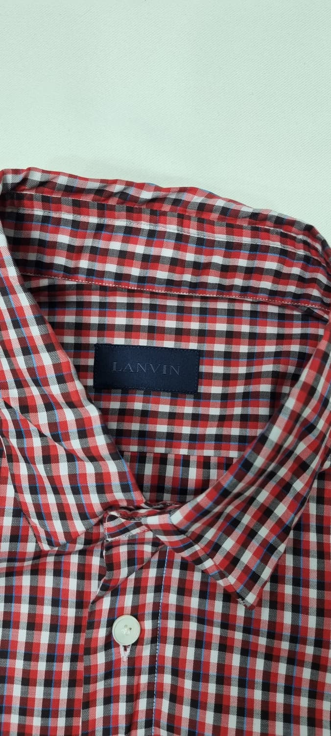 LINVIN 랑방 이태리 체크 셔츠 L _ 남성 상품이미지9