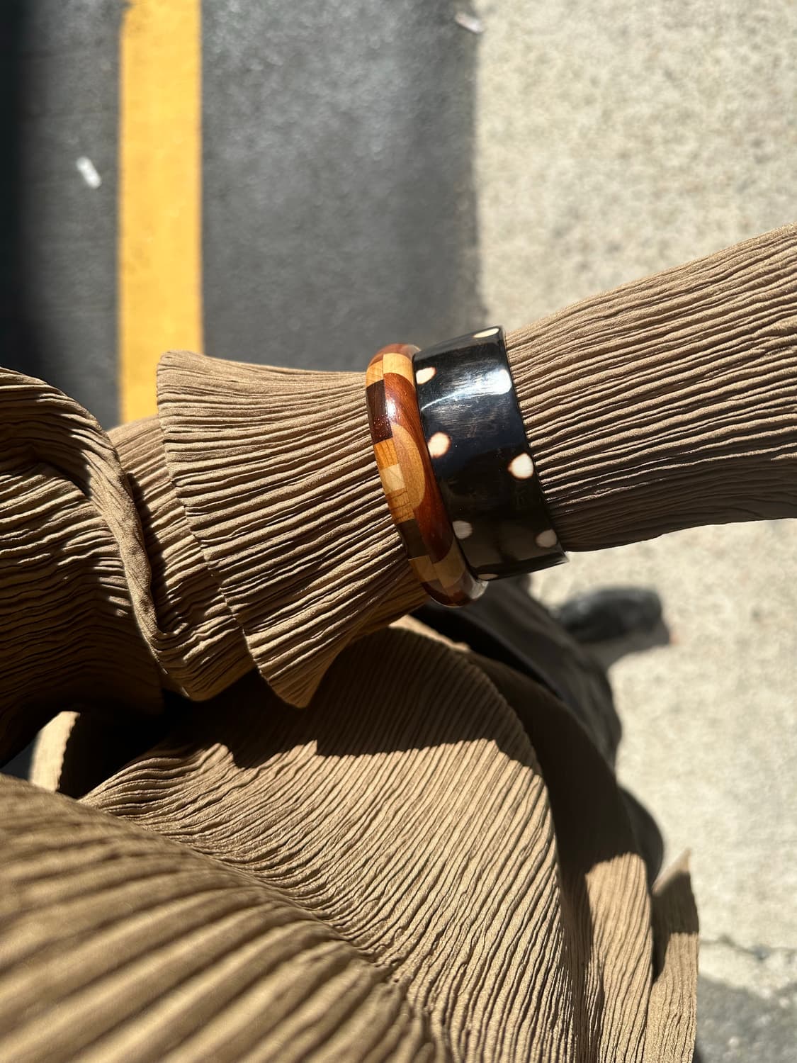 cow's horns wide bangle 상품이미지5