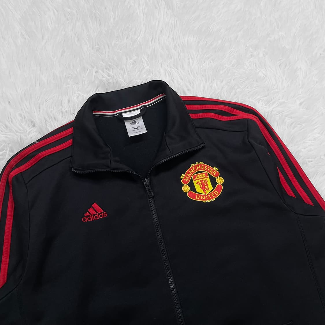 아디다스 맨체스터유나이티드 트랙탑 져지 블랙 레드 상품이미지3