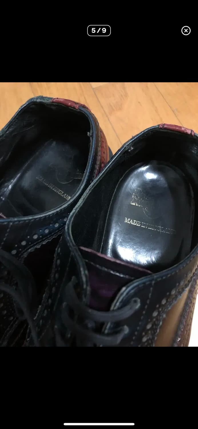 닥터마틴 3989 영국 메이드 윙팁 슈즈 버건디 체리레드 270 상품이미지4