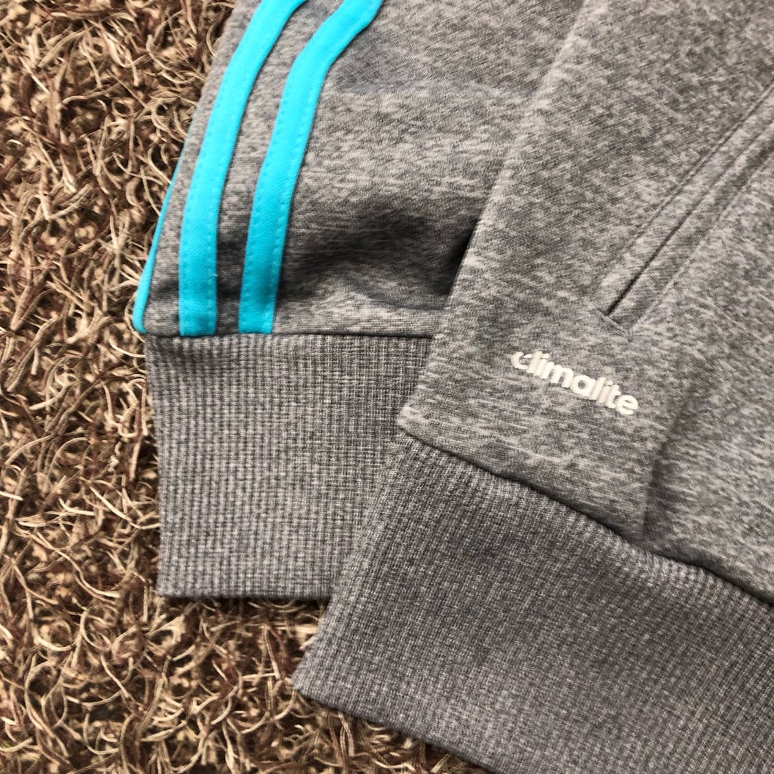 아디다스 그레이 민트 져지 트랙 자켓 상품이미지3