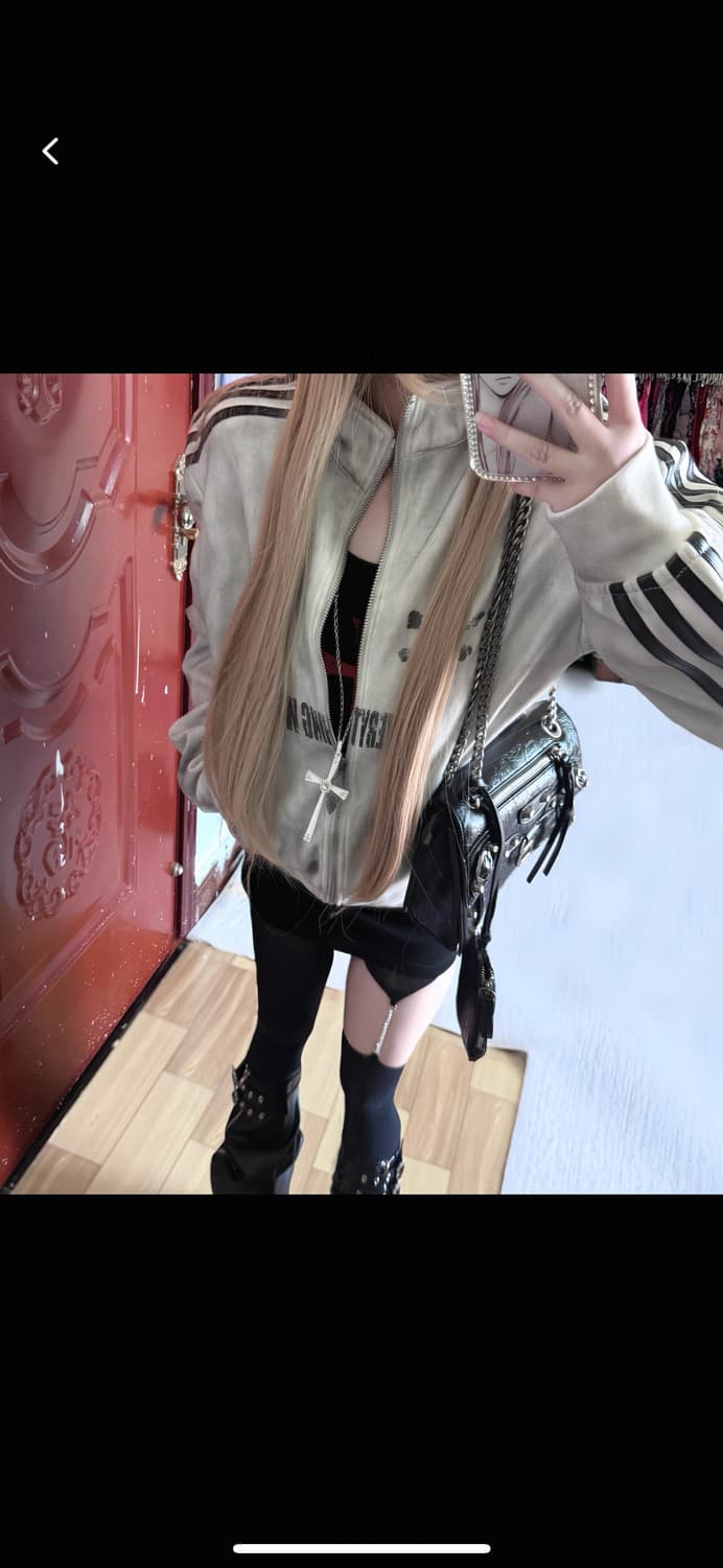 Distressed Skull Zip Jacket 상품이미지6