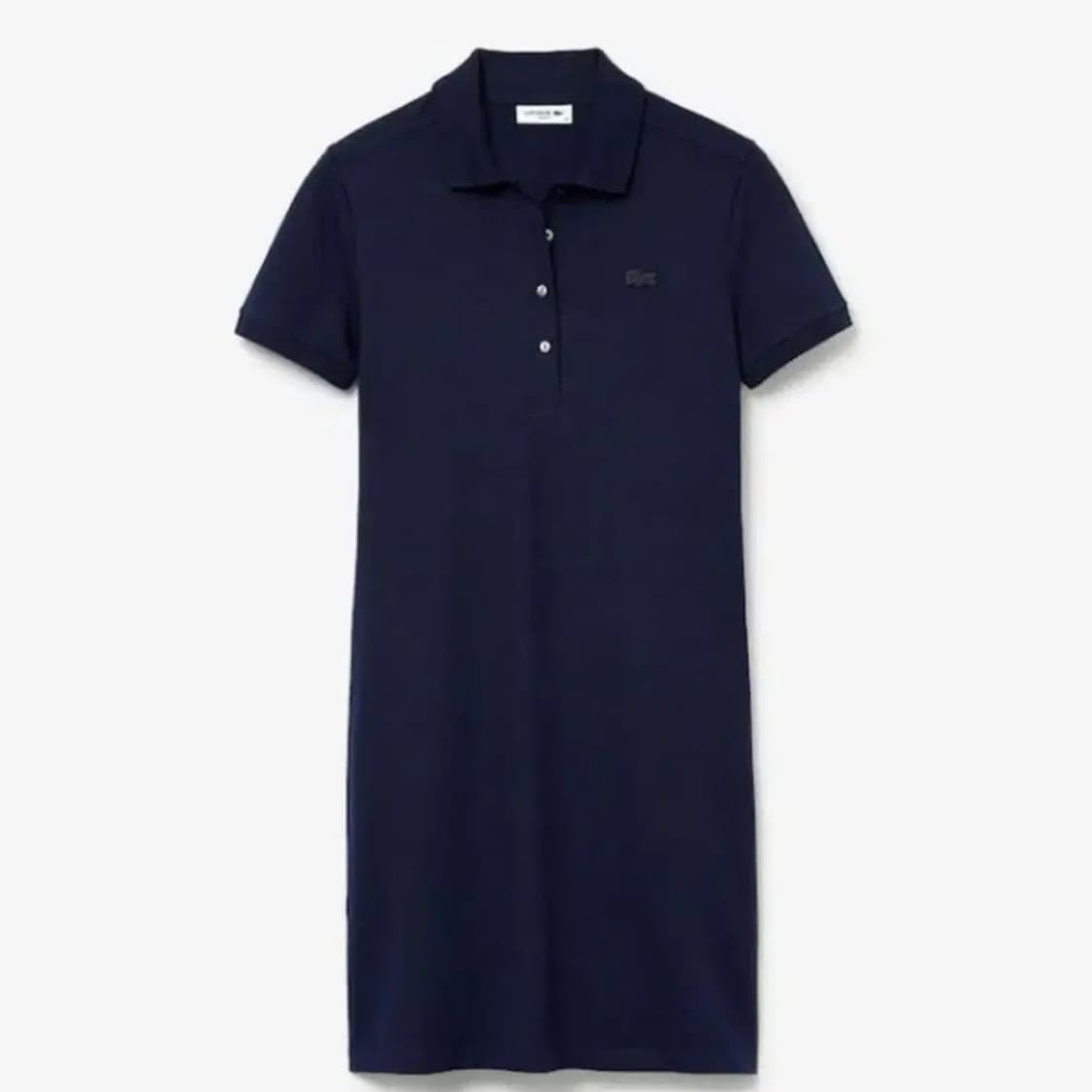 라코스테 피케 폴로 반팔 원피스 네이비 상품이미지1