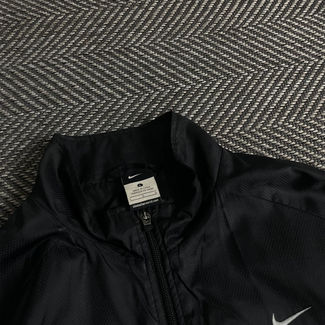 나이키 스우시로고 블랙 바람막이 자켓y 3607 상품이미지6