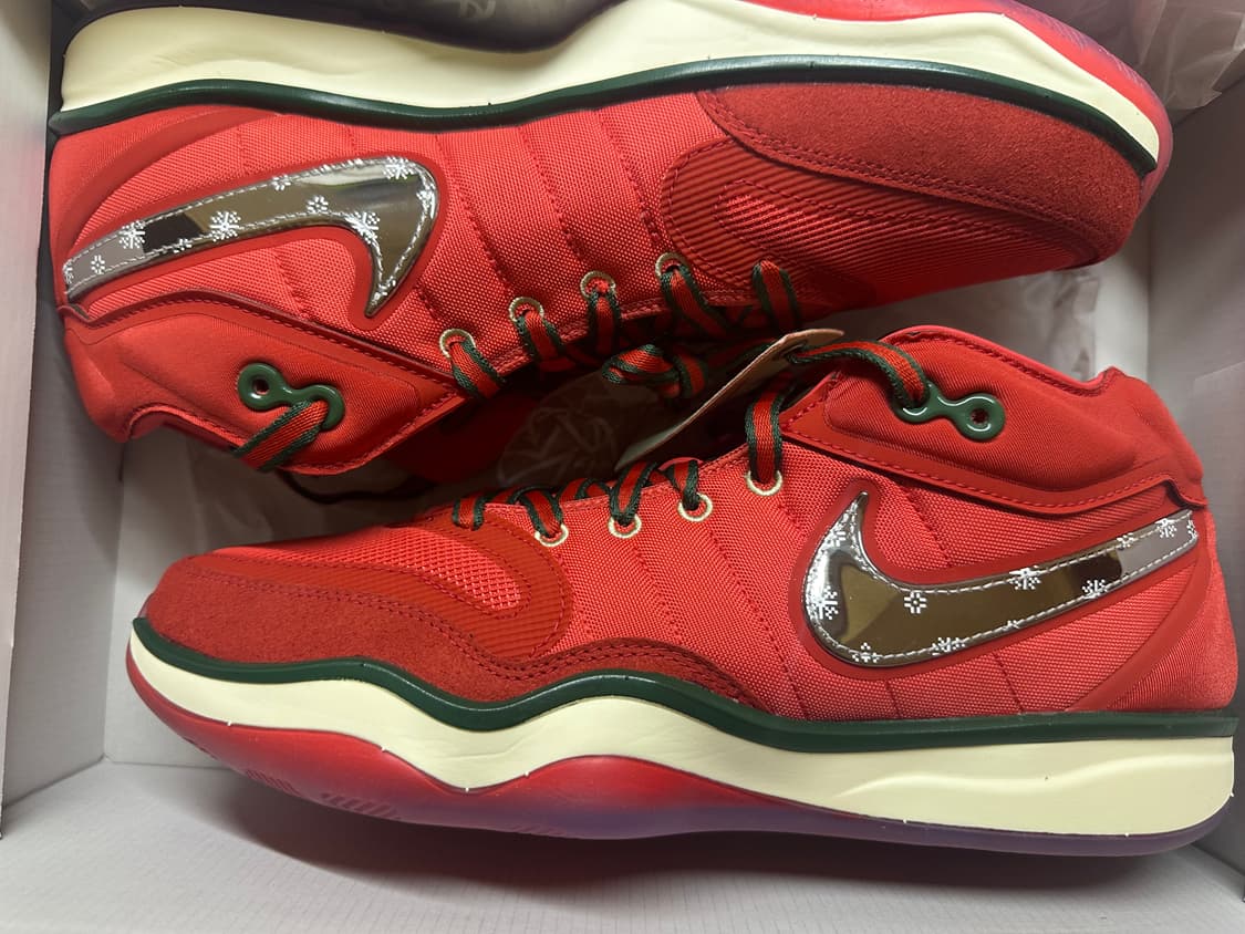 나이키 에어줌 GT 허슬 2 EP 트랙 레드 메탈릭 실버 상품이미지1