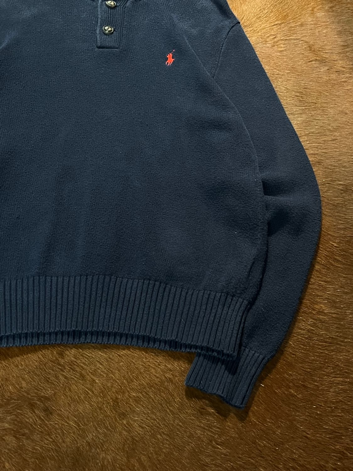 폴로 랄프로렌 포니로고 하프 버튼 니트 상품이미지8