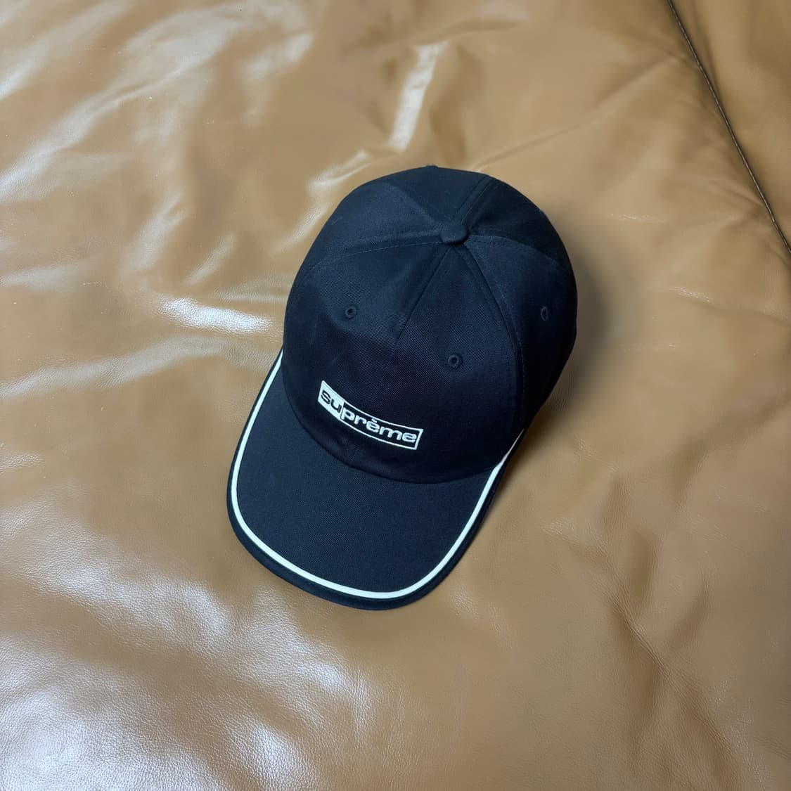 Supreme 슈프림 워시드 블랙 6패널 볼캡 모자 (Black) 상품이미지5