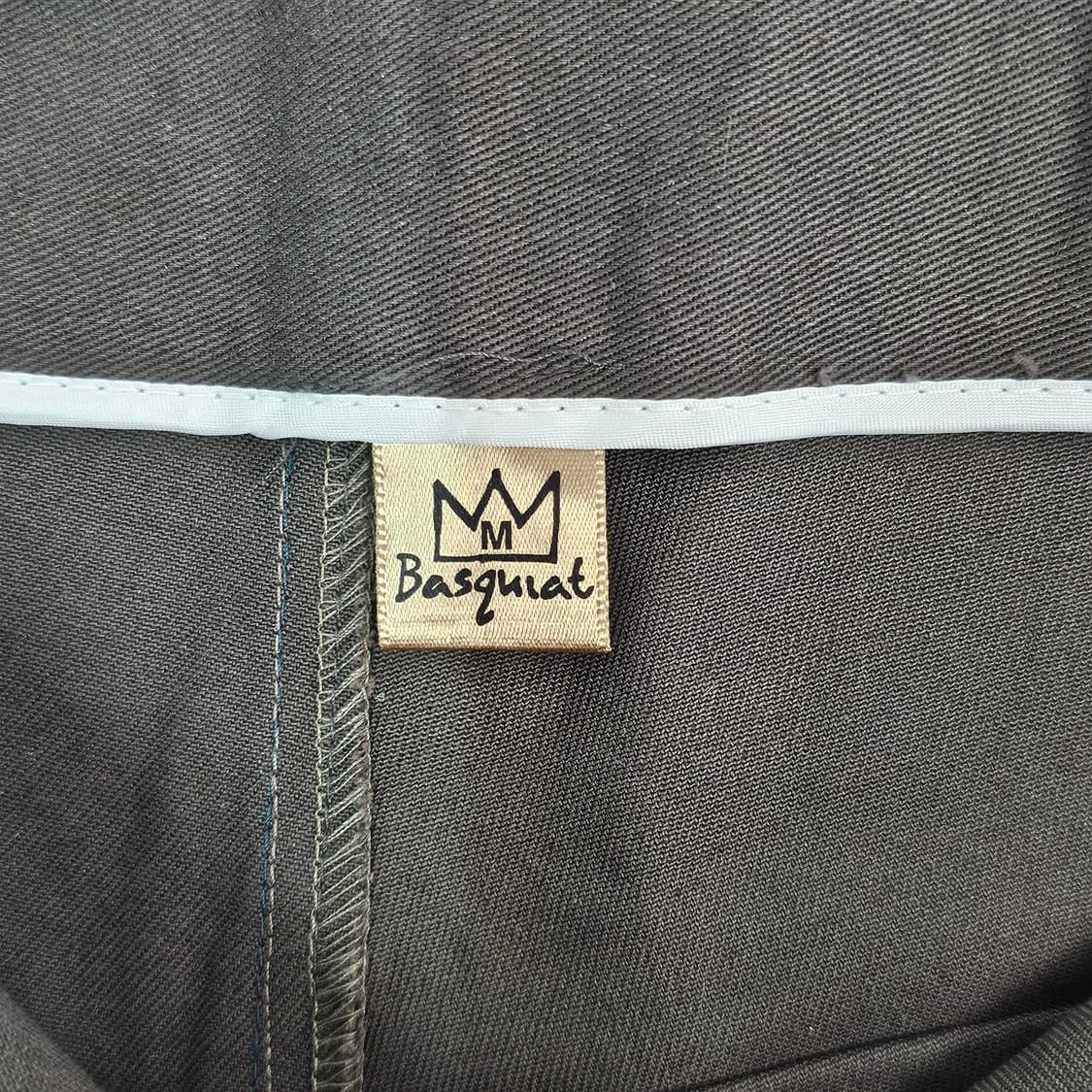  BASQUIAT 금장 버튼 카키 숏팬츠 상품이미지3