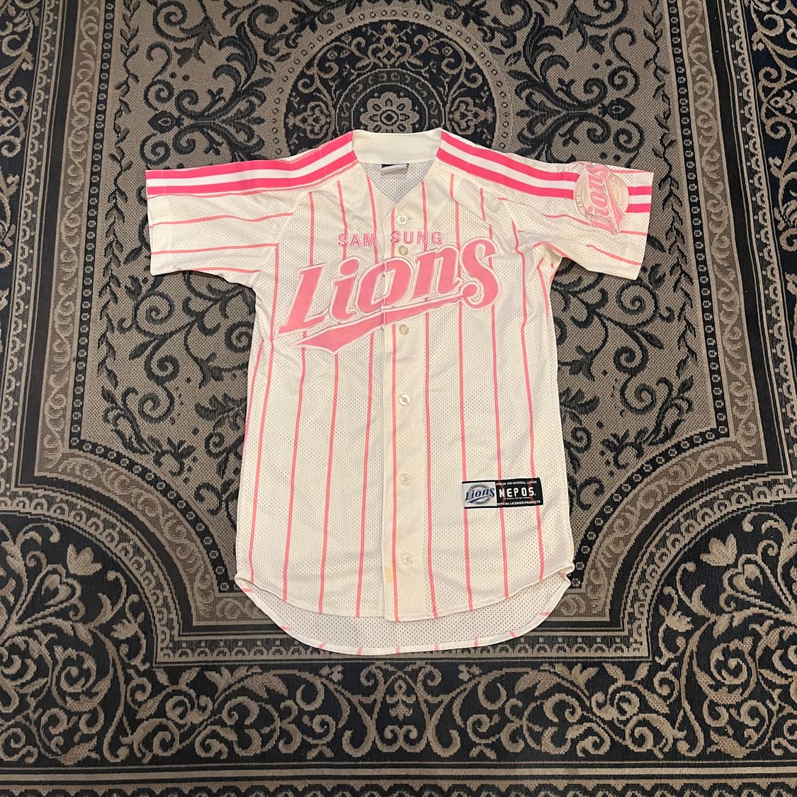 95 네포스 삼성라이온즈 핑크 노마킹 유니폼/W2586 상품이미지1