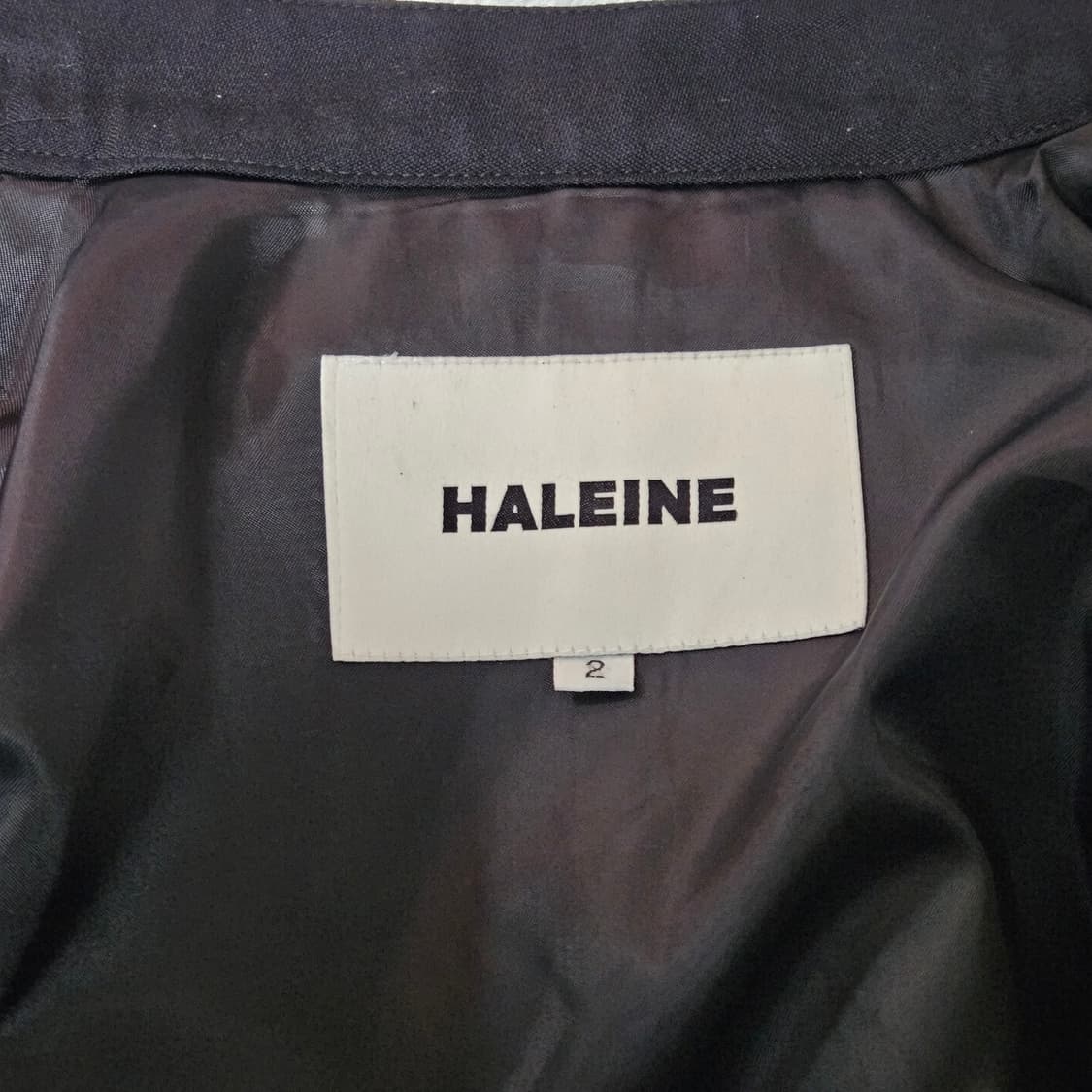 알렌느 울 카펜터 디테일 바이커 자켓 블랙 2사이즈 상품이미지3