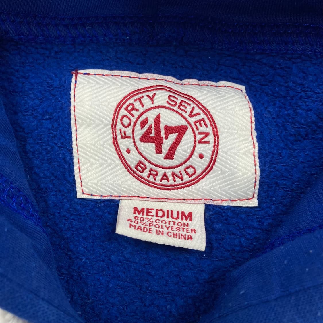 포티세븐 LA다저스 스펠아웃 블루 후드 집업 상품이미지3