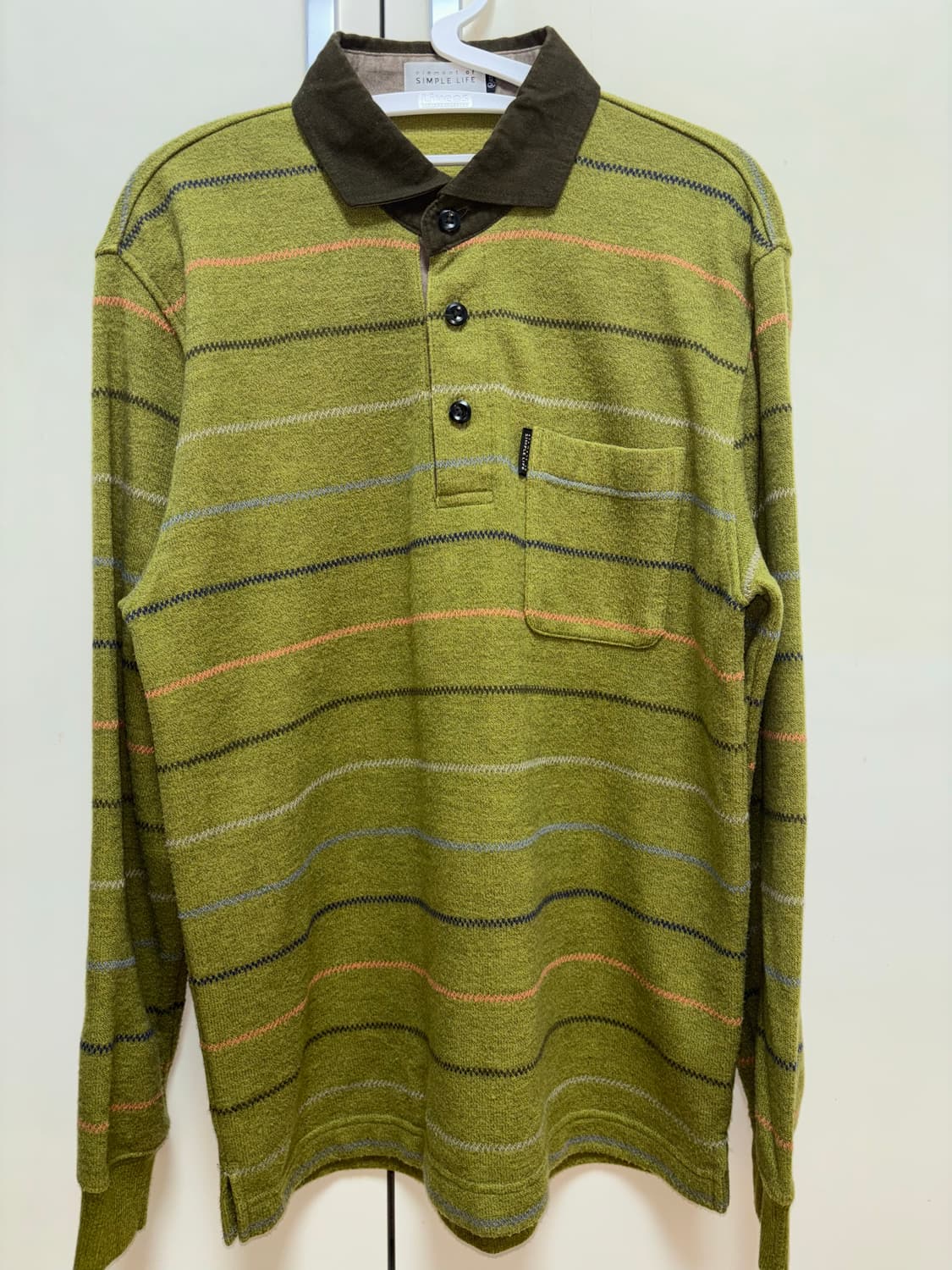 빈티지 후리스 카라 티셔츠 상품이미지1