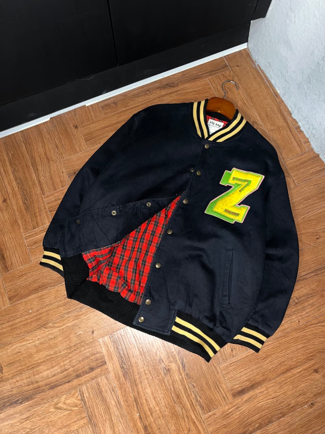 빈티지 모직 바시티자켓 상품이미지1