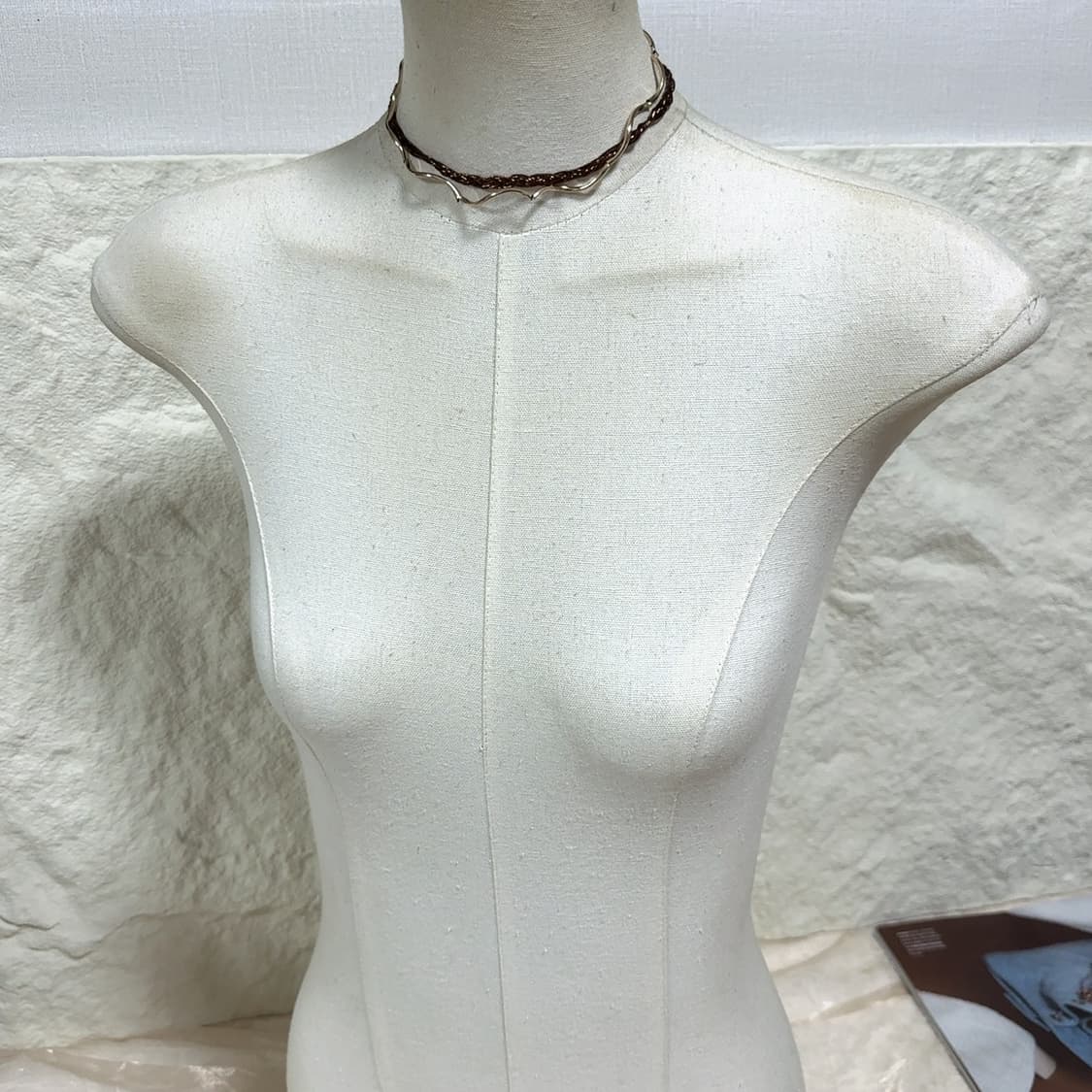 빈티지 꽈배기 웨이브 초커 목걸이세트 상품이미지1