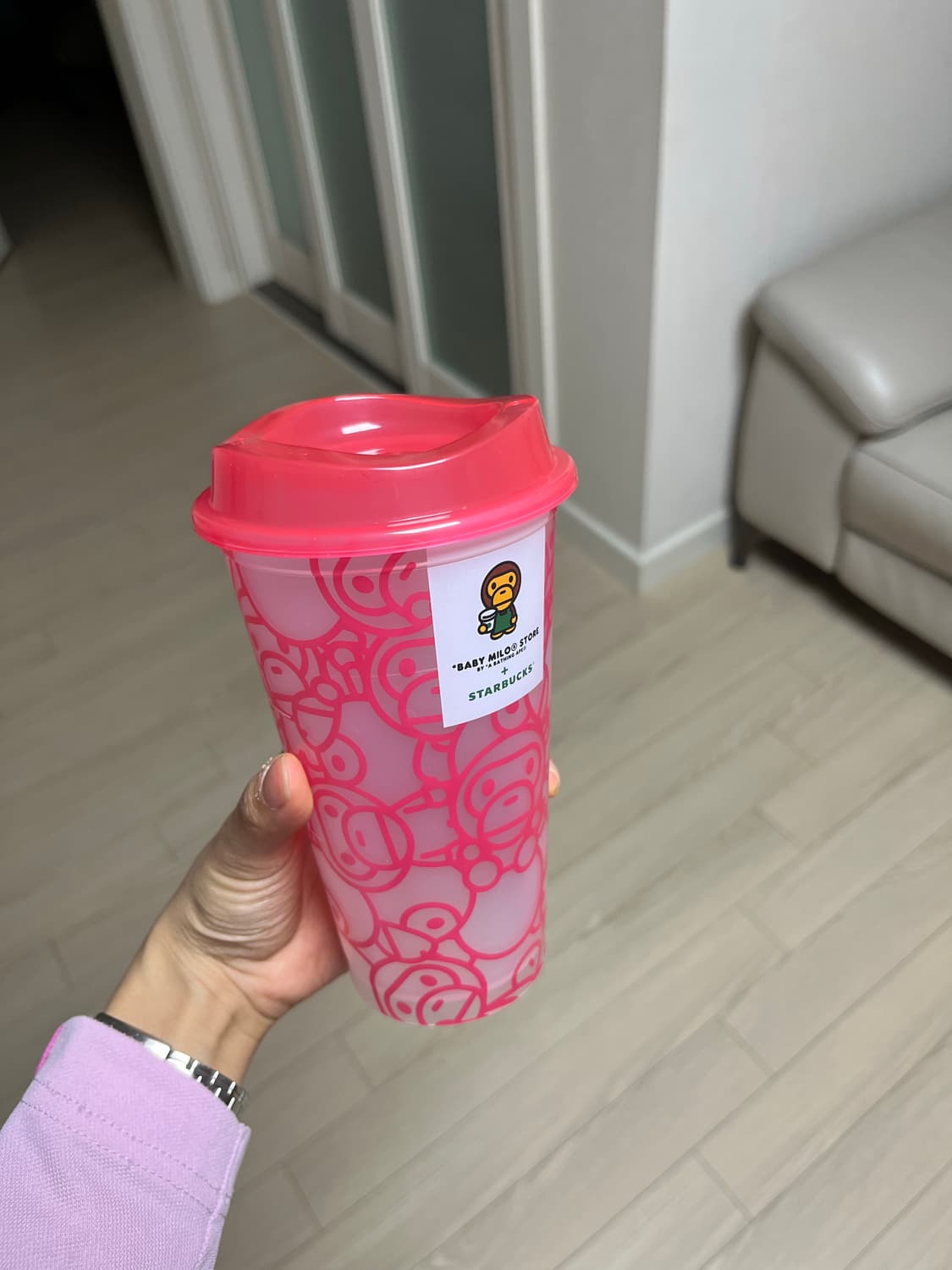 베이미 마일로 핑크 리유저블 컵 상품이미지5