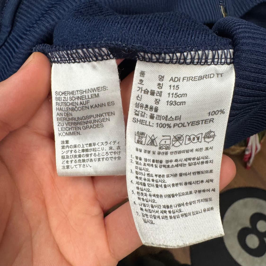 아디다스 파이어버드 트랙 자켓 전면 로고 포인트 네이비 상품이미지7