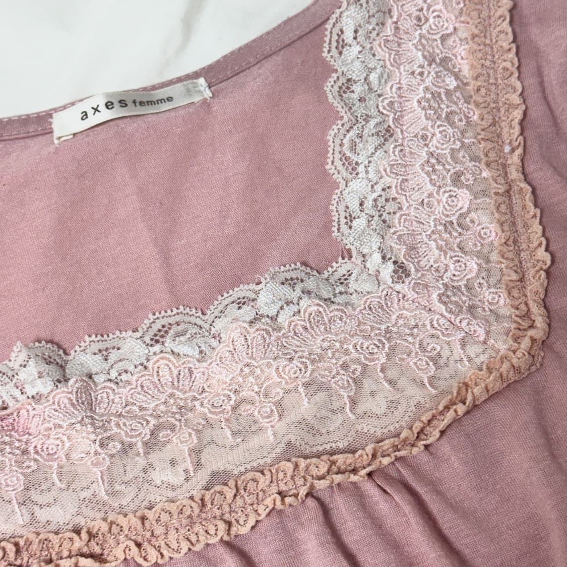 엑시즈팜 로즈 딸기 롱슬리브 원피스 빈티지 상품이미지2