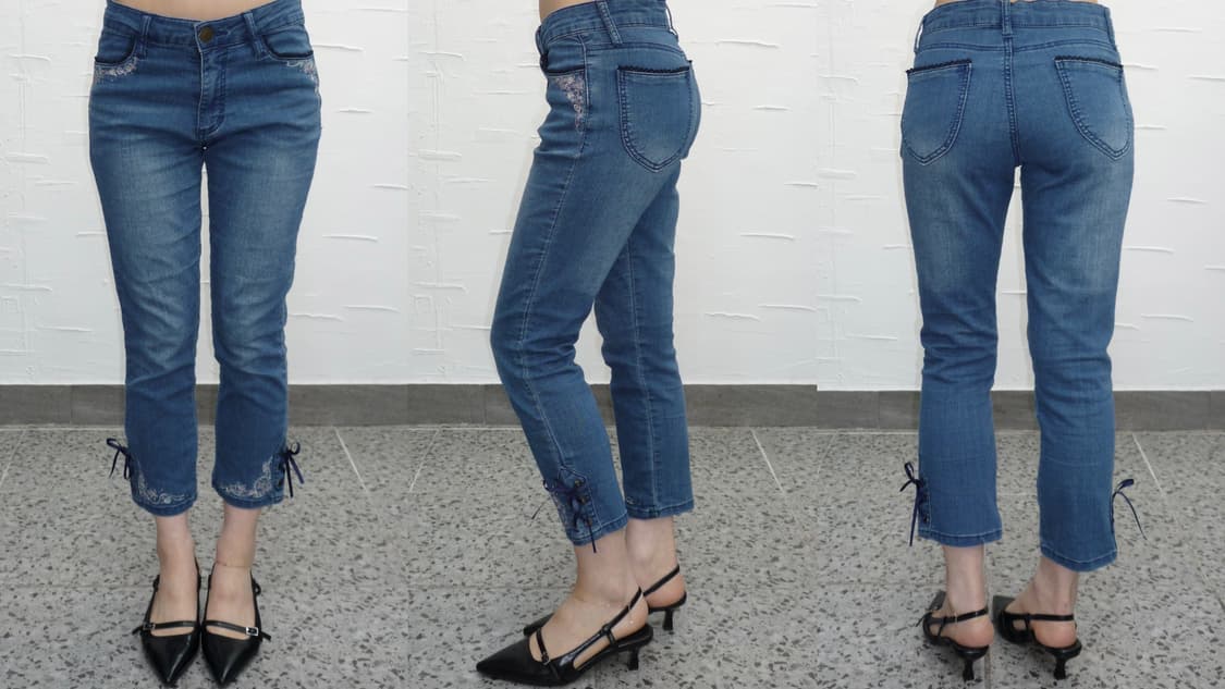 ribbon edge denim 상품이미지3