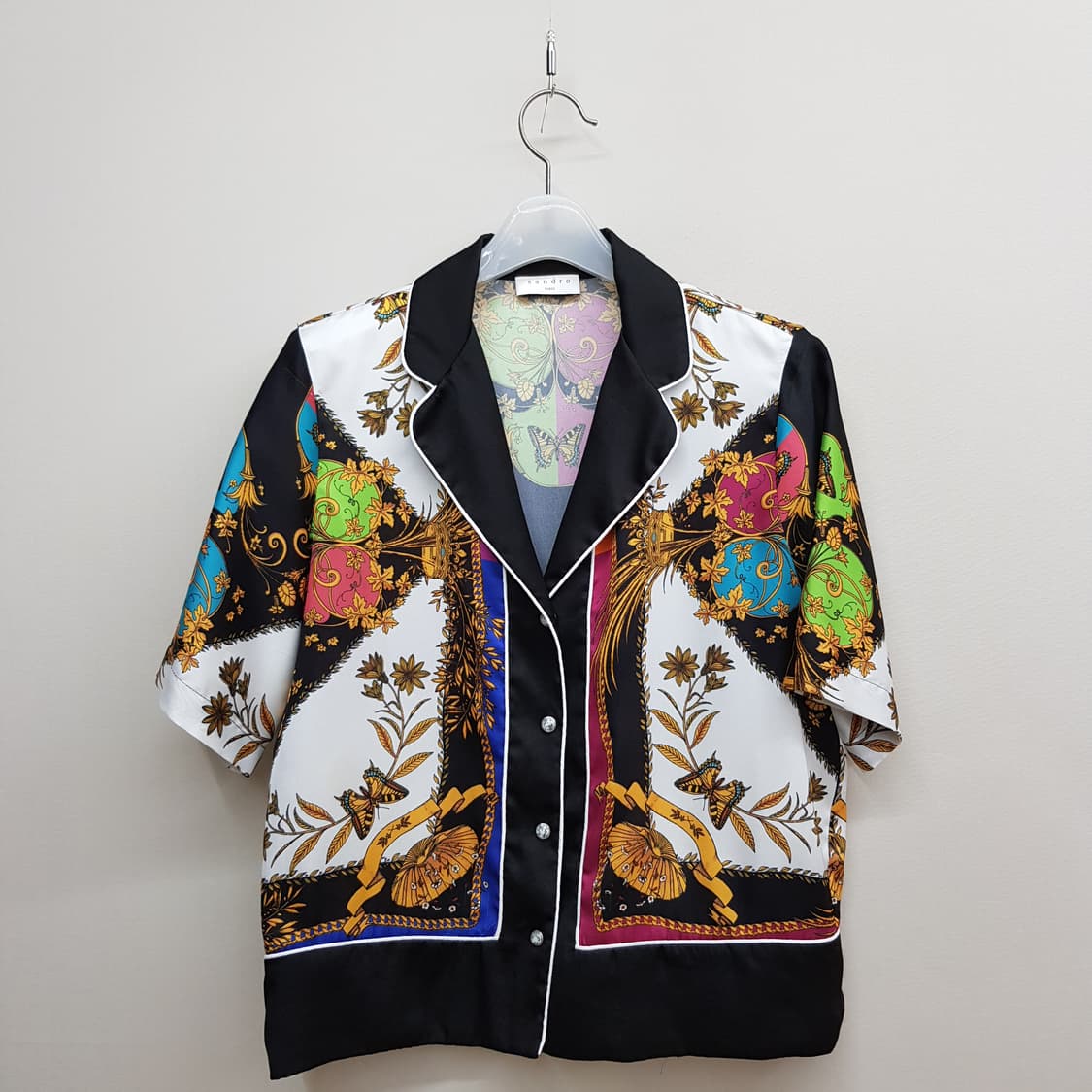 산드로 Sandro 멀티컬러 오픈카라 셔츠 1사이즈 상품이미지2