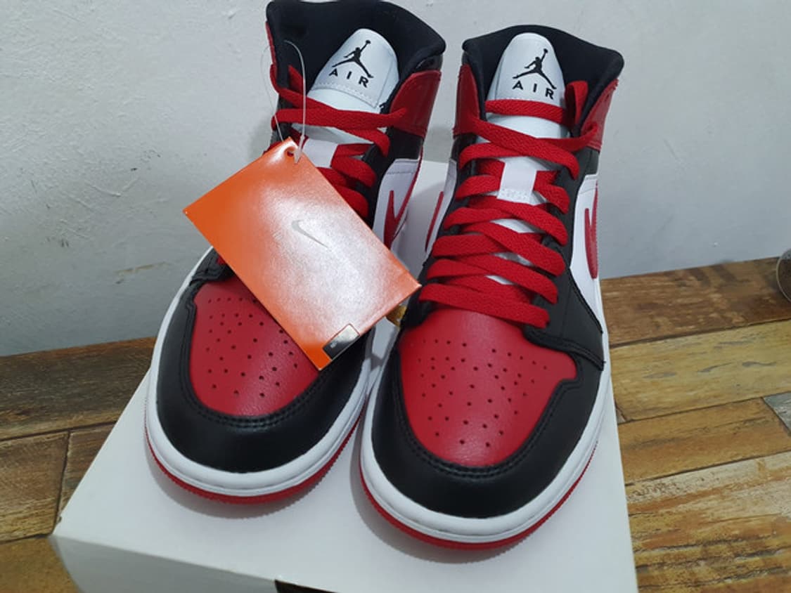 NIKE 나이키 에어조던 1 미드 앤 짐레드 새상품 (235MM) 상품이미지3