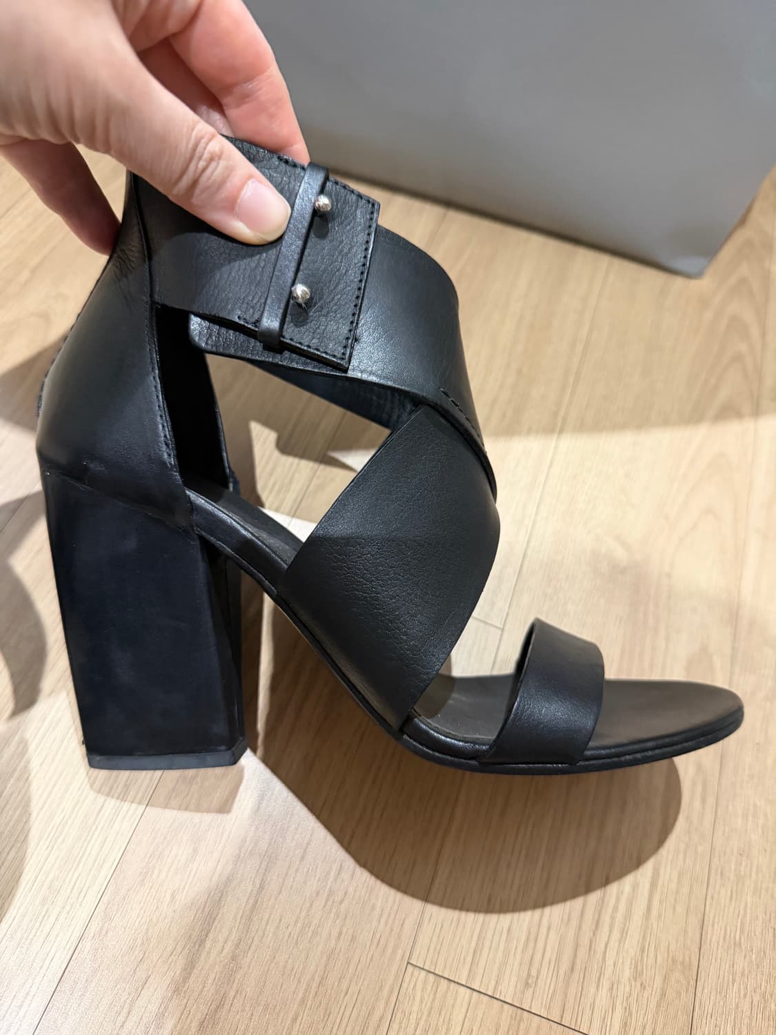 코스튬내셔널 블랙 샌들 힐 37 상품이미지6