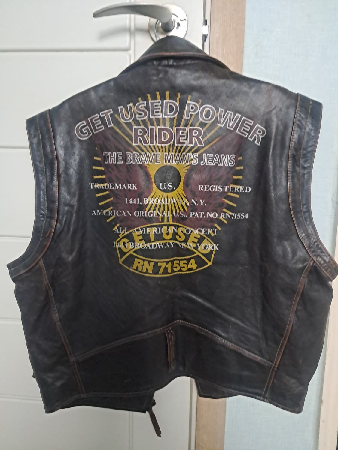 90's 겟유즈드 가죽베스트 상품이미지5