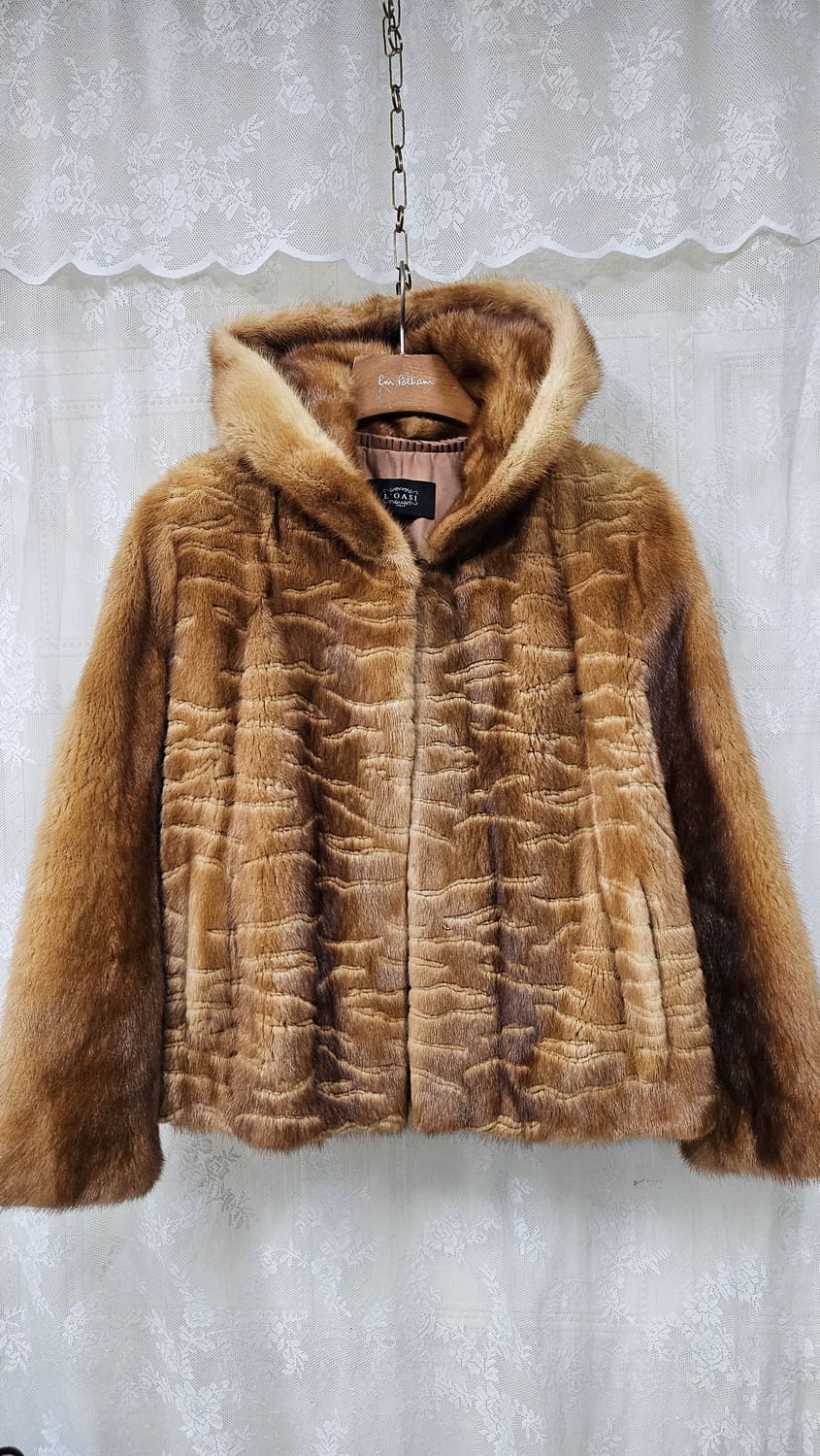 통밍크 후드 점퍼코트 상품이미지2