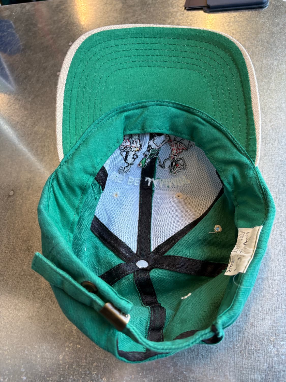 자메이카 자수 빈티지 투톤 캡 상품이미지5