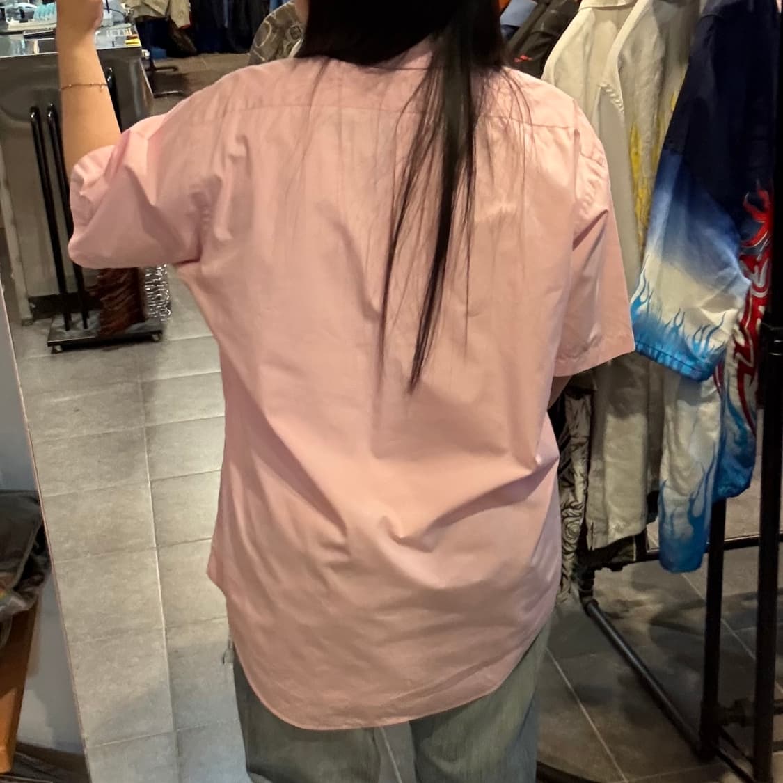 [NO.9] 폴로 반팔 셔츠 핑크 상품이미지4