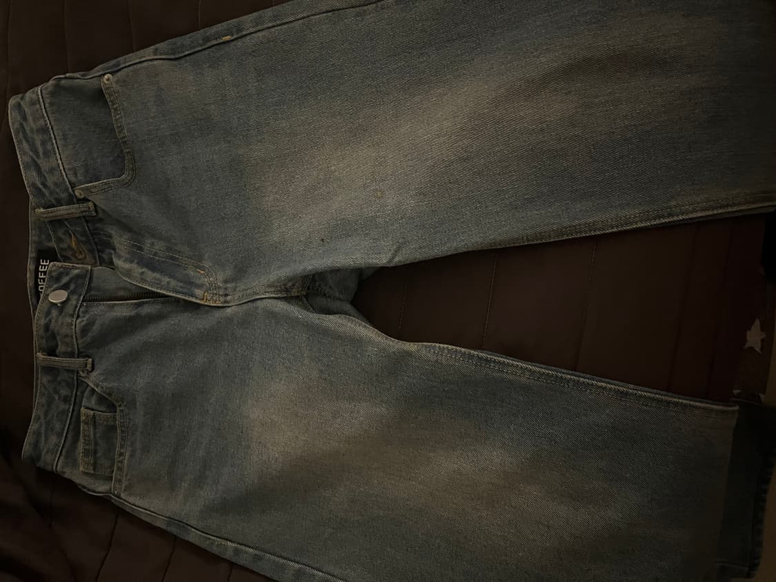 토피 와이드 데님팬츠 상품이미지1