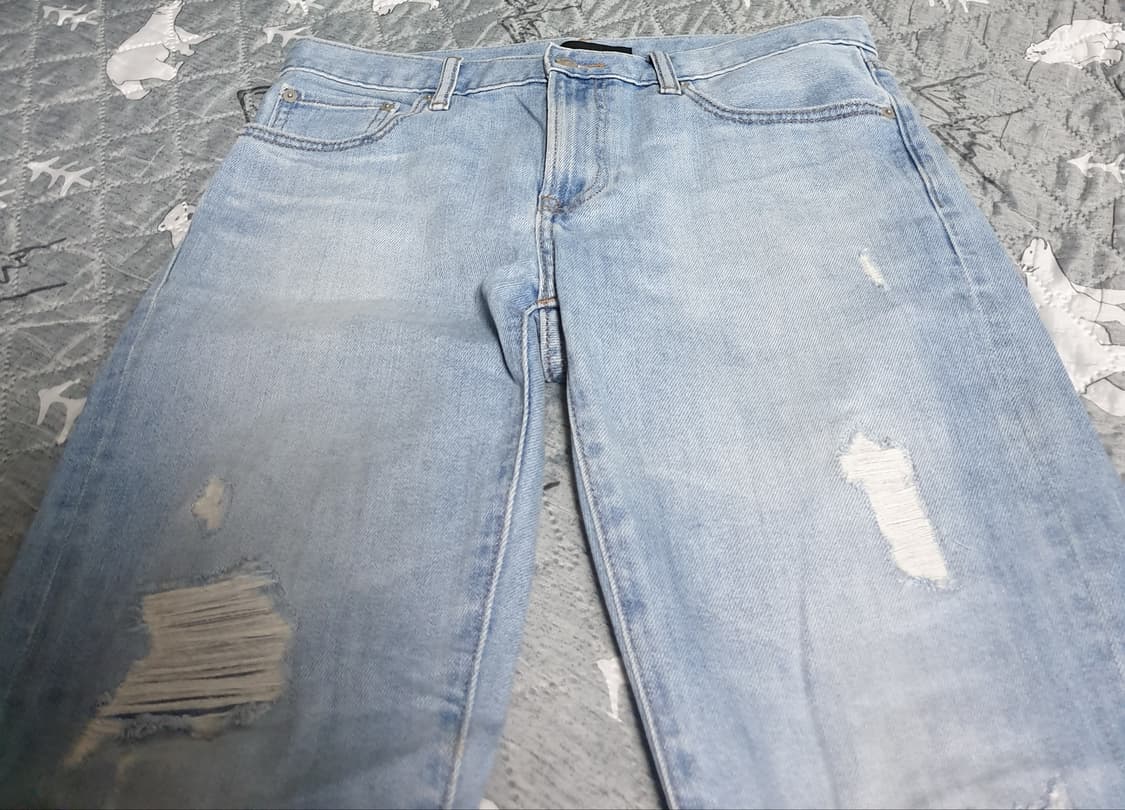 유니클로 진스 스판 디스트로이드 데님팬츠(32) 상품이미지2